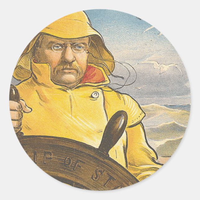 TOP Seafarer Runt Klistermärke (Framsida)