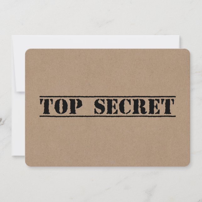 Top Secret Best Man eller Junior Groomsman Frieri Inbjudningar (Framsida)