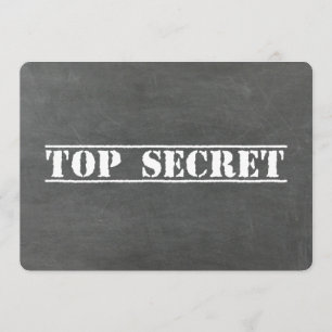 Top Secret Best Man eller Junior Groomsman Frieri Inbjudningar