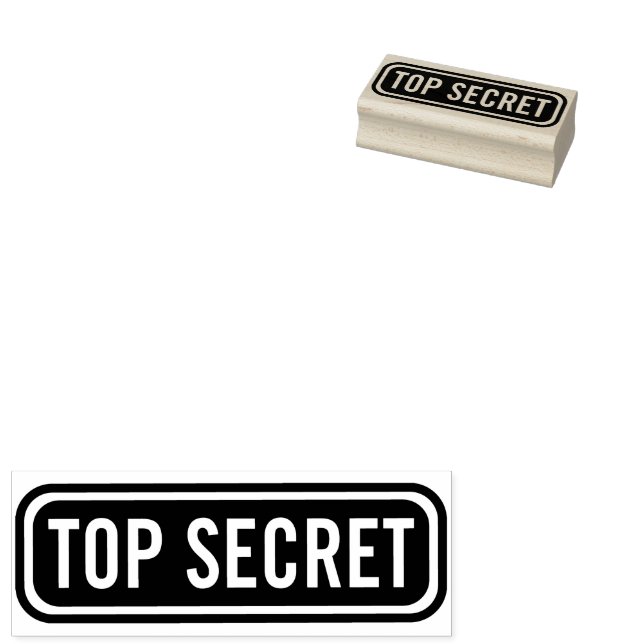 Top Secret Frimärke Stämpel (Stämplad)