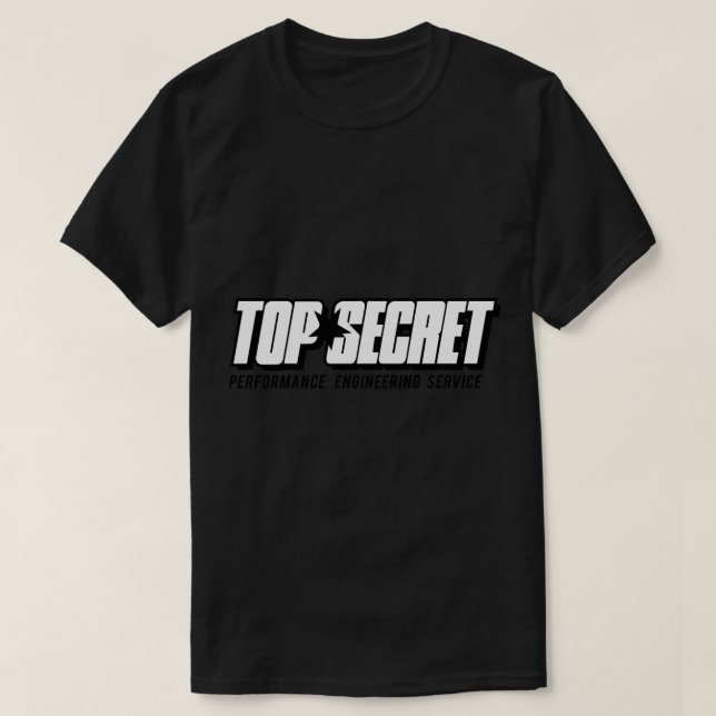 TOP SECRET JAPAN Sticker T Shirt (Design framsida)