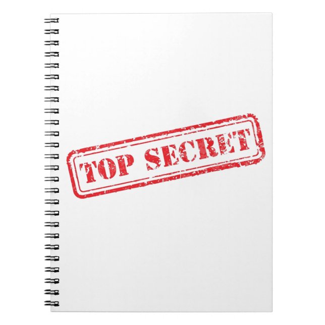 Top Secret Notebook Anteckningsbok (Framsidan)