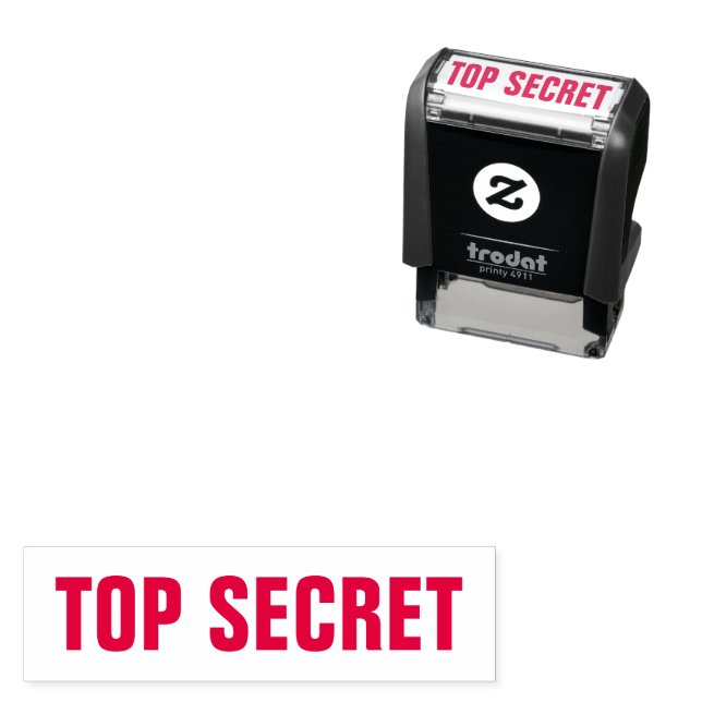Top Secret Red Självfärgande Stämpel (In Situ)