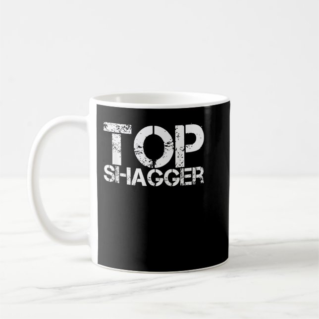 Top Shagger Roligt Gift Idea Groom Best Man Ushers Kaffemugg (Vänster)