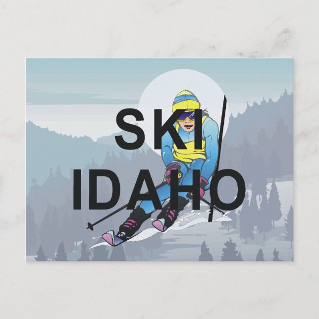 TOP Ski Idaho Vykort (Framsida)