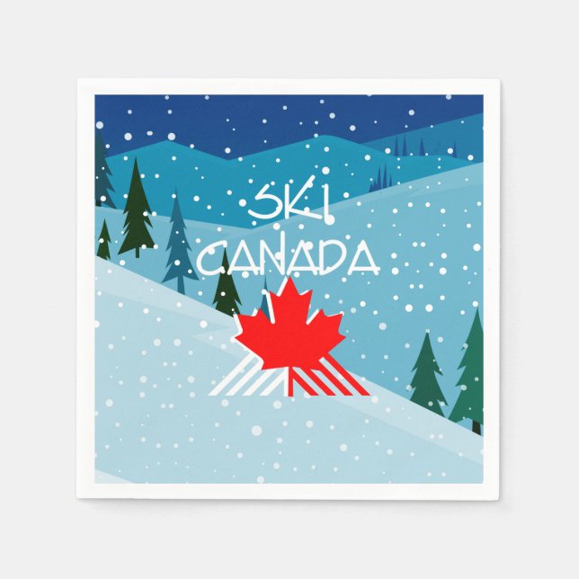 TOP Ski Kanada Pappersservett (Framsidan)