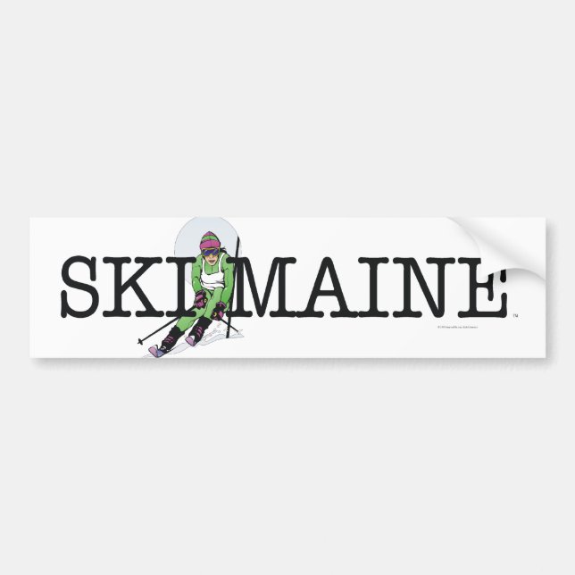 TOP Ski Maine Bildekal (Framsidan)