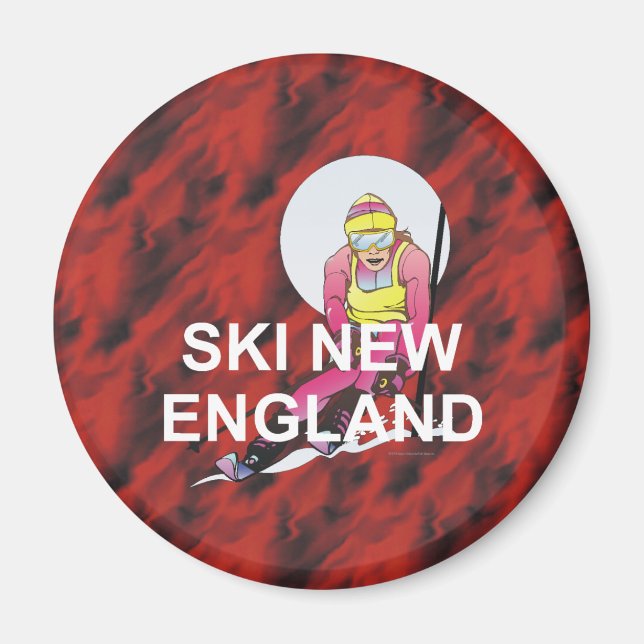 TOP Ski New England Magnet (Framsidan)