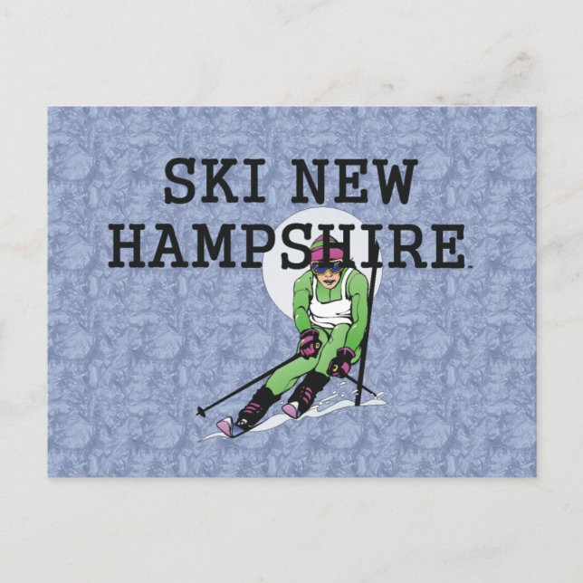 TOP Ski New Hampshire Vykort (Framsida)