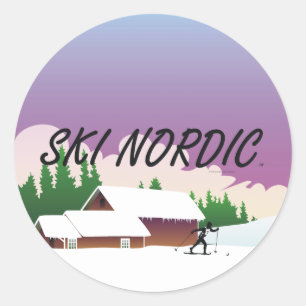 TOP Ski Nordic Runt Klistermärke