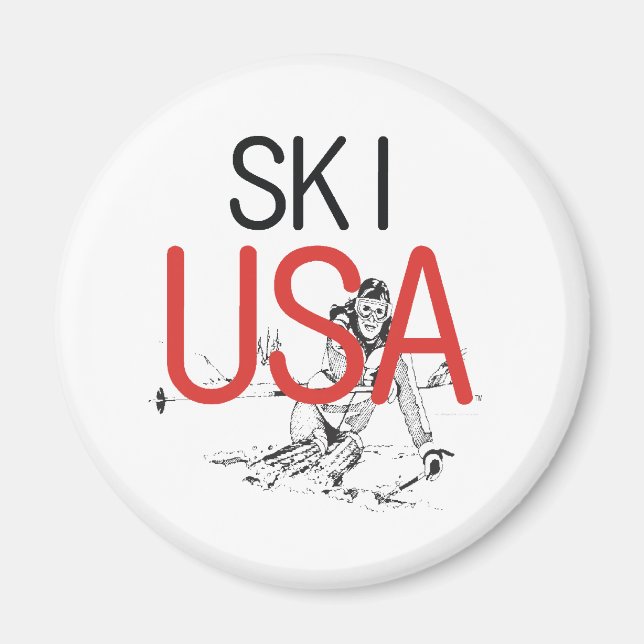 TOP Ski USA Magnet (Framsidan)