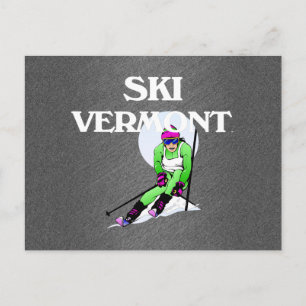TOP Ski Vermont Vykort