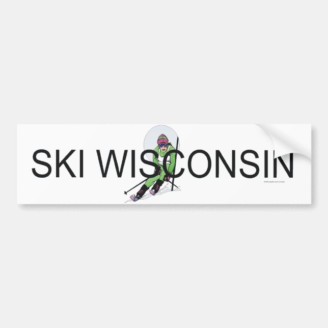 TOP Ski Wisconsin Bildekal (Framsidan)