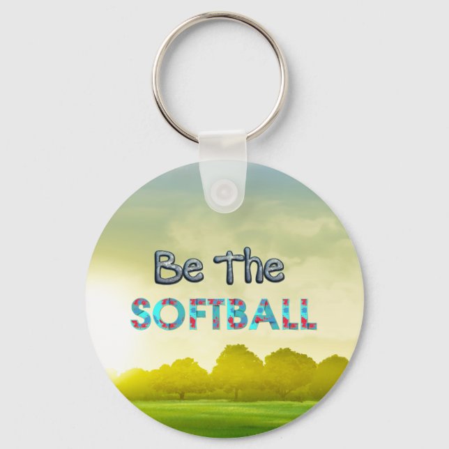 TOP Softboll slogan Nyckelring (Framsida)