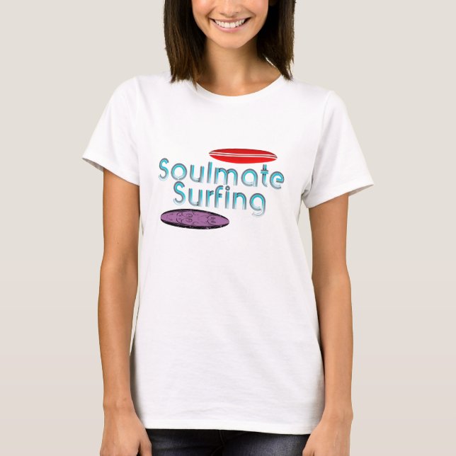 TOP Soulmate Surfing Dam T-Shirts (Framsida)