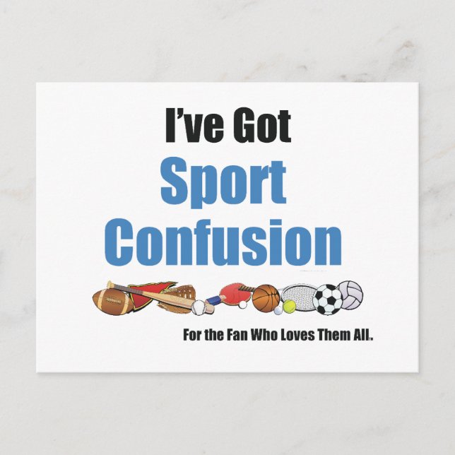 TOP Sport Confusion Vykort (Framsida)