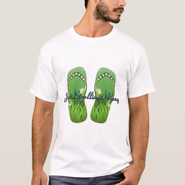TOP Strand och hundpromenad T Shirt (Framsida)