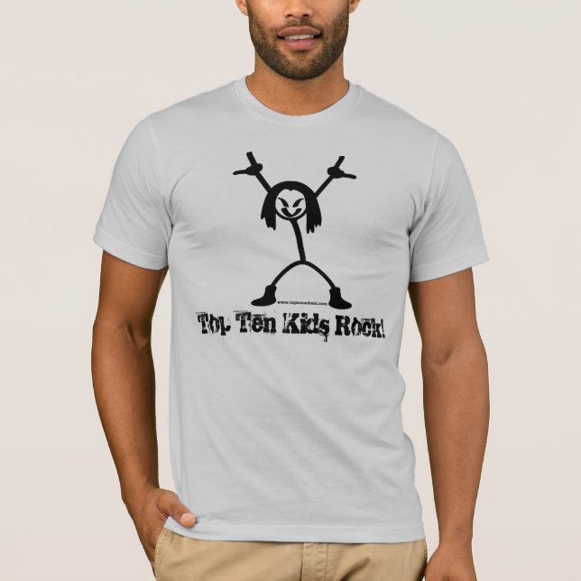 Top Ten Rocker Vuxen Bella Canvas T-Shirt (Framsida)