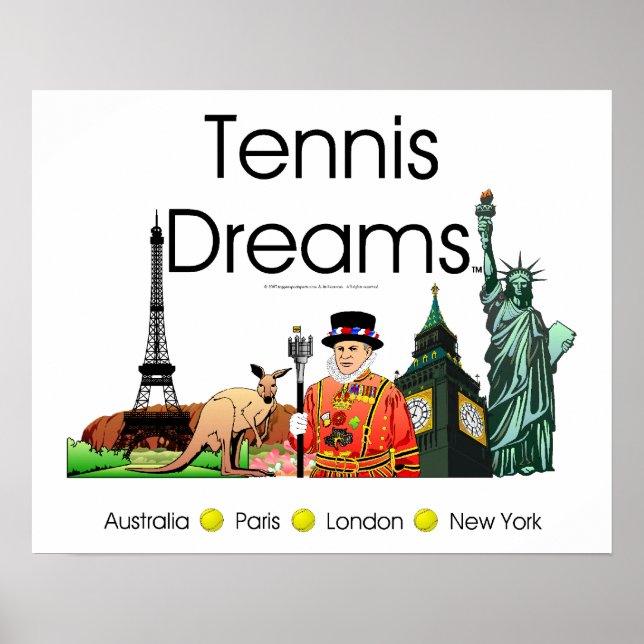 TOP Tennis Dreams Poster (Framsidan)