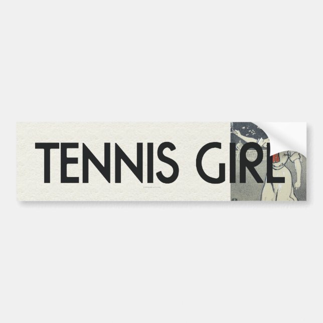 TOP Tennis Girl Bildekal (Framsidan)