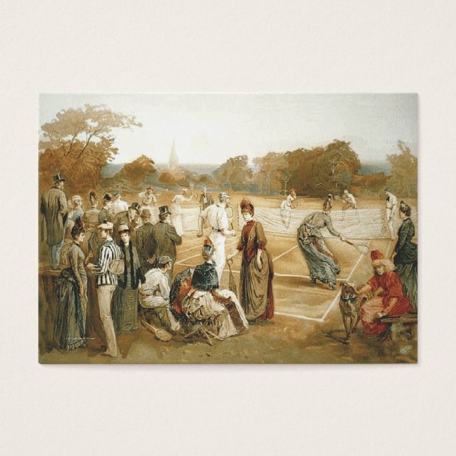 TOP Tennis Old school Visitkort (Framsidan)