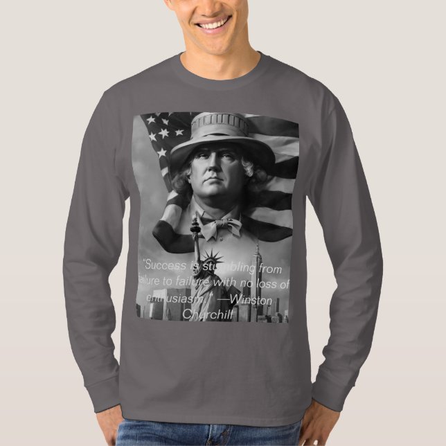 Top Trending USA Basic Långärmad T-Shirt - Comfo (Framsida)