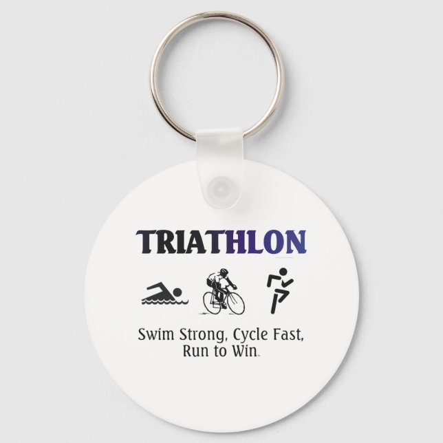 TOP Triathlon Nyckelring (Framsida)