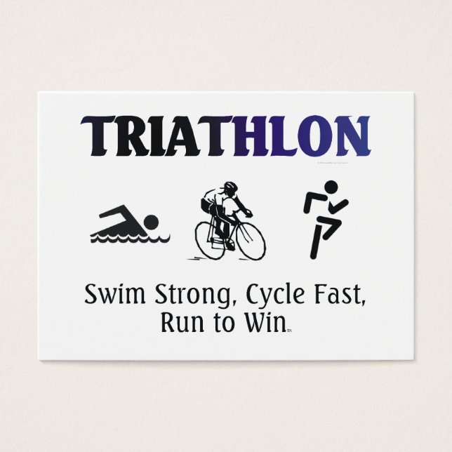TOP Triathlon Visitkort (Framsidan)