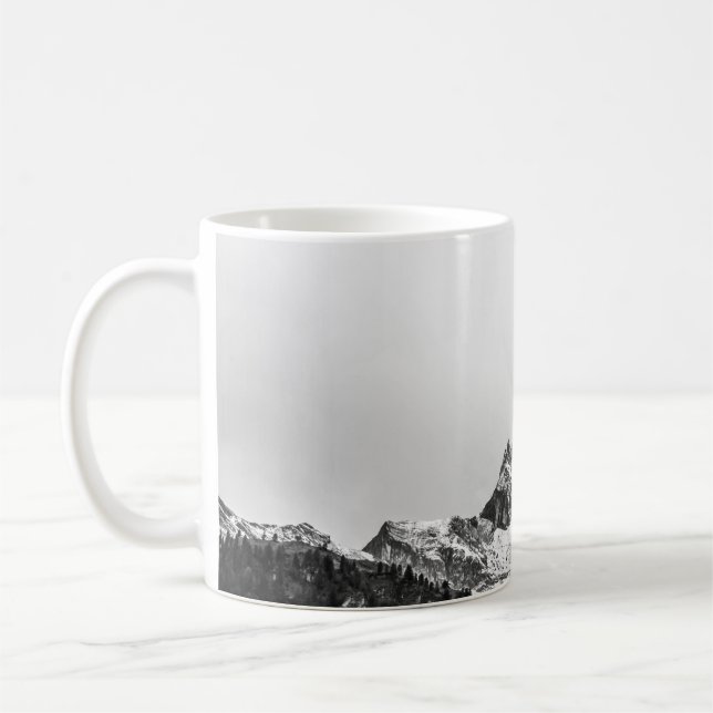 TOP VIEW OF SNOWY MOUNTAIN KAFFEMUGG (Vänster)