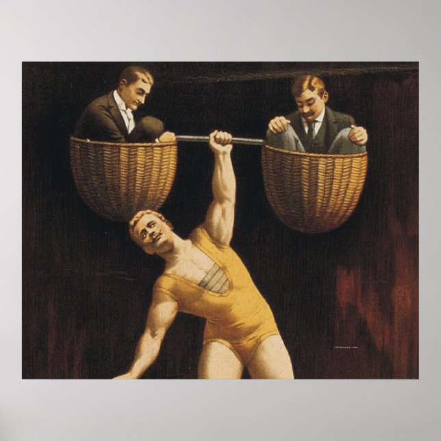 TOP Vightlyftande Old school Poster (Framsidan)