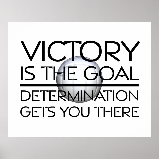 TOP Volleyball Victory Slogan Poster (Framsidan)