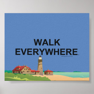 TOP Walk överallt Poster