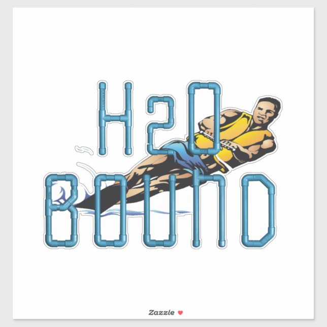 TOP Water Skiing Klistermärken (Ark)