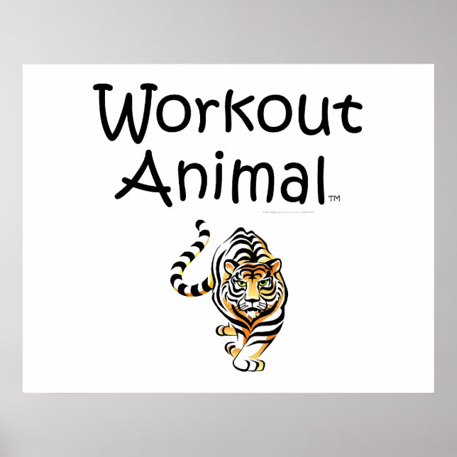 TOP Workout Animal Poster (Framsidan)