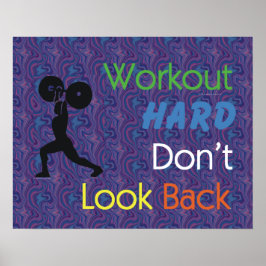 TOP-workout-hårddisk Poster