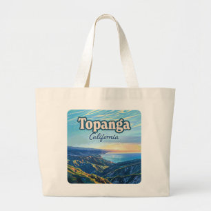 Topanga California Canyon Los Angeles Vintage Jumbo Tygkasse