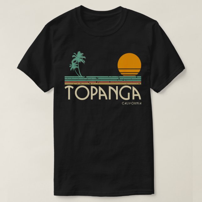 Topanga California T Shirt (Design framsida)