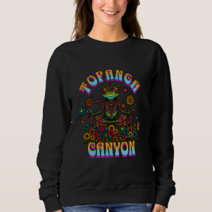 Topanga Canyon Retro Groovy Groda Blommor T Shirt