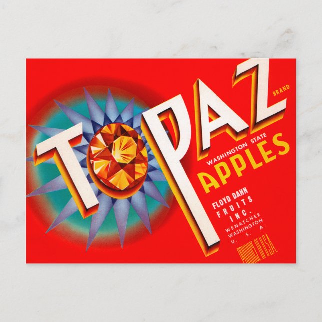 Topaz Apples Vykort (Framsida)