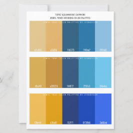 Topaz Aquamarine Sapphire Jewel Tone Bröllop Färg