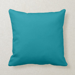 Topaz Blue Personlig Aqua Teal Färg Background Kudde