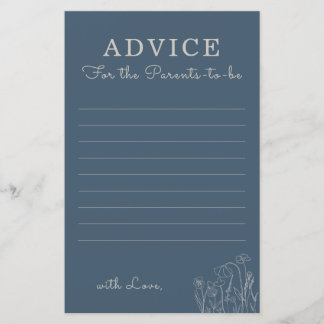 Topaz Blue Wildblomma Advice for Parents