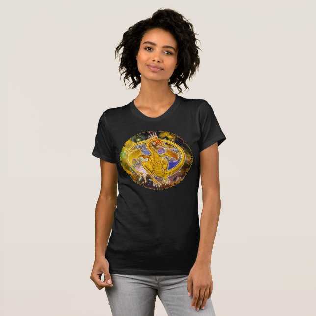 Topaz Cosmic Dragon T-Shirt (Hel framsida)