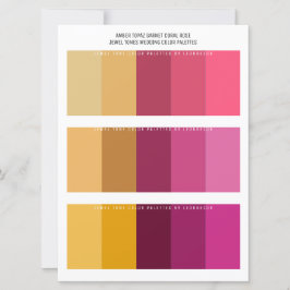 Topaz Garnet Coral Ro Jewel Tone Bröllop Färg