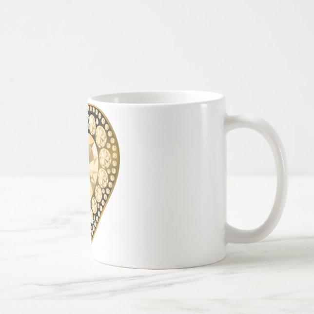 Topaz Gem Heart Kaffemugg (Höger)