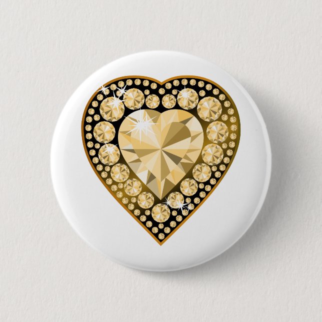 Topaz Gem Heart Knapp (Framsida)