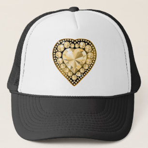 Topaz Gem Heart Truckerkeps