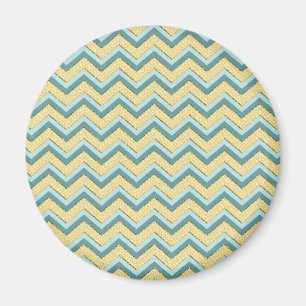 Topaz Glitter Chevron Mönster Magnet