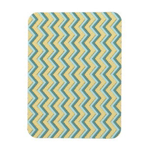 Topaz Glitter Chevron Mönster Magnet