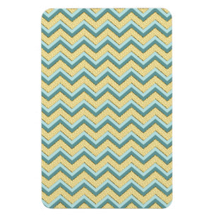 Topaz Glitter Chevron Mönster Magnet